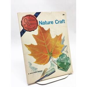 NATURE CRAFT - (1965) Golden Book Question & Answer Adventures Children’s Book